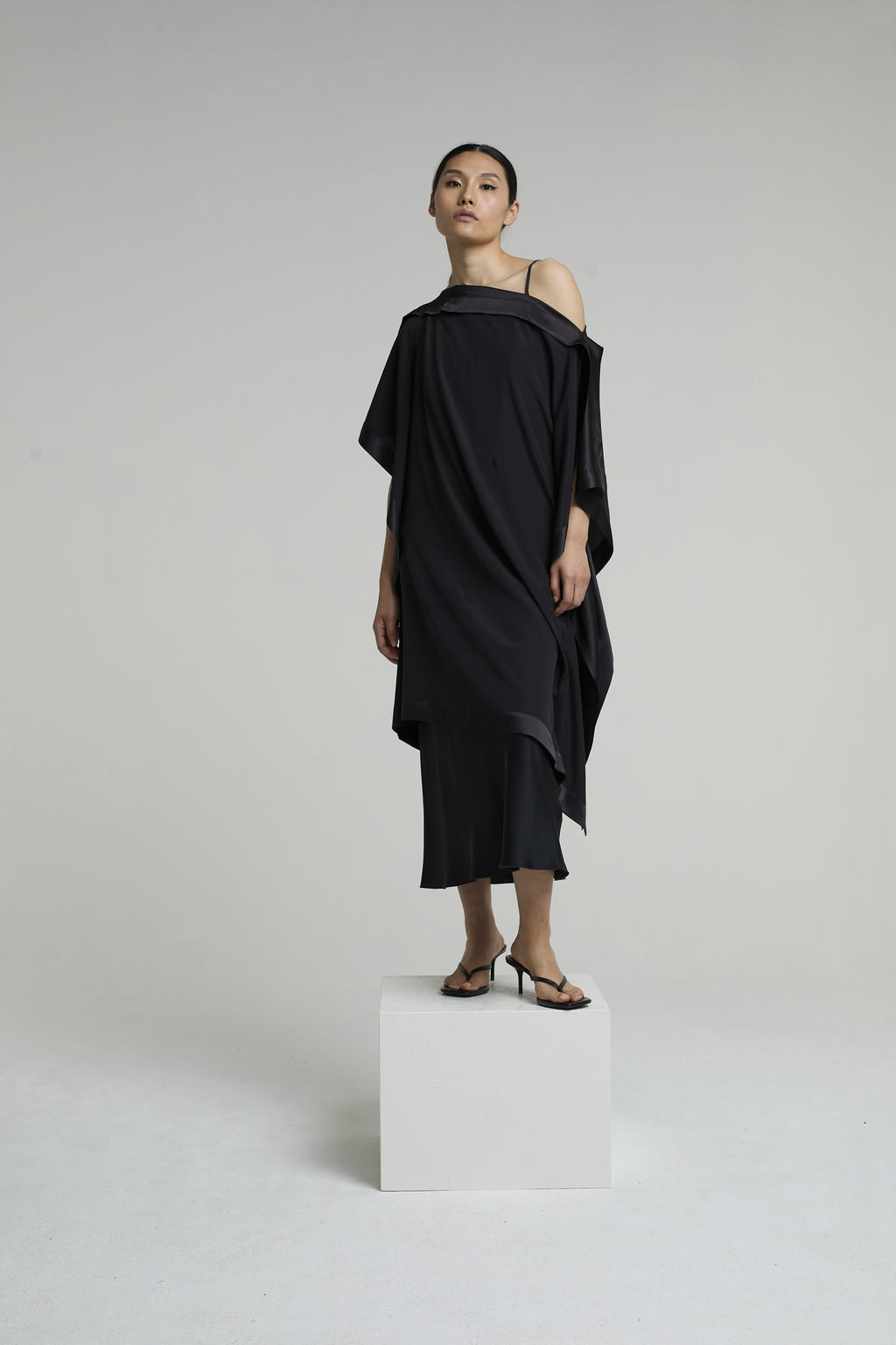 TATUM SILK DRESS | BLACK