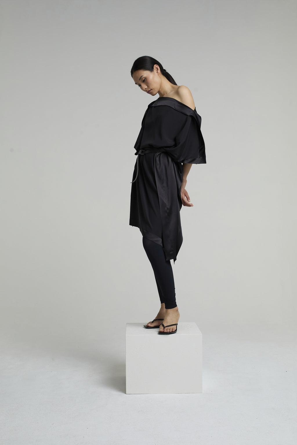 TATUM SILK DRESS | BLACK