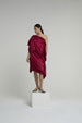 TATUM SILK DRESS | BORDEAUX