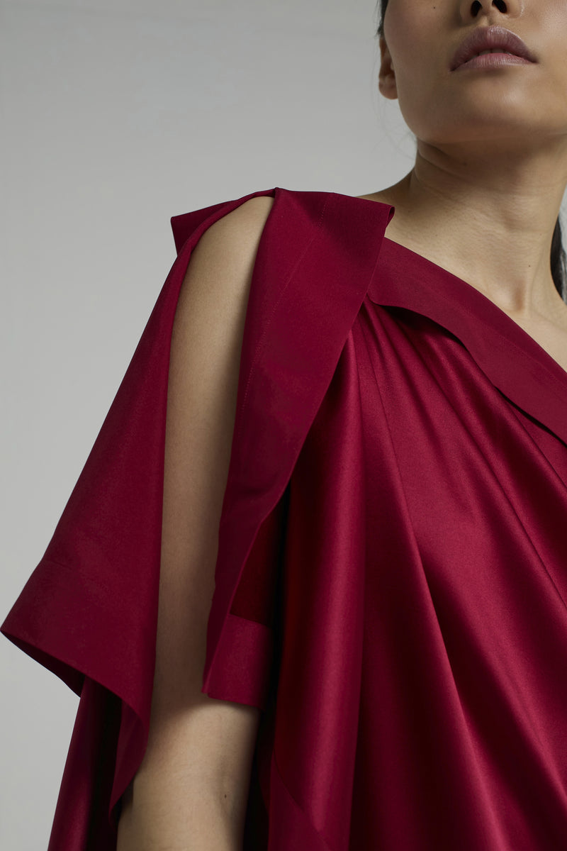 TATUM DRESS | BORDEAUX