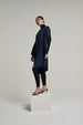 TATUM SILK DRESS | BLUE BLACK