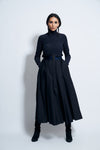 AUDREY SKIRT COTTON | BLUE BLACK