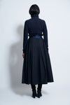 AUDREY SKIRT COTTON | BLUE BLACK