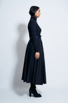 AUDREY SKIRT COTTON | BLUE BLACK