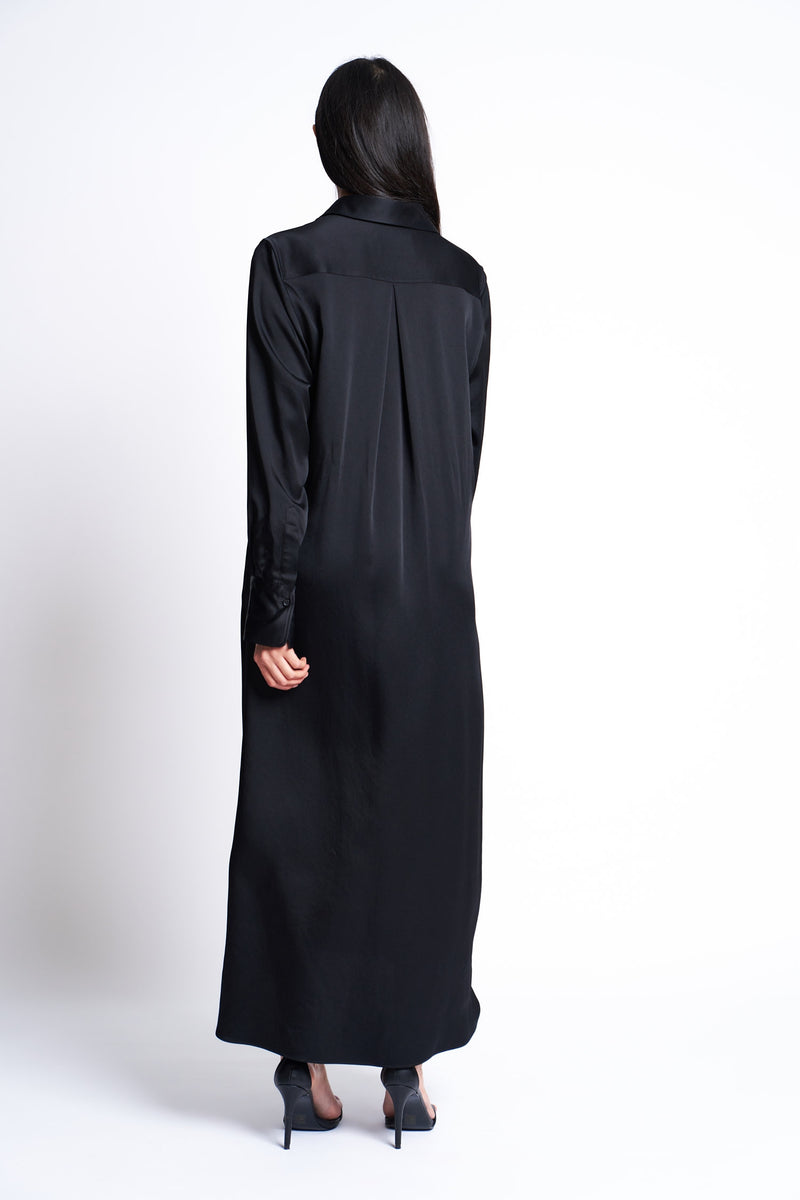 DRESS VALENCIA SHINY | BLACK