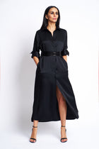 DRESS VALENCIA SHINY | BLACK