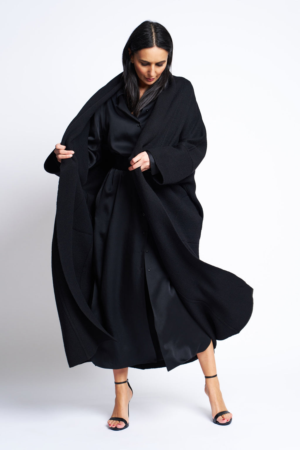 DRESS VALENCIA SHINY | BLACK