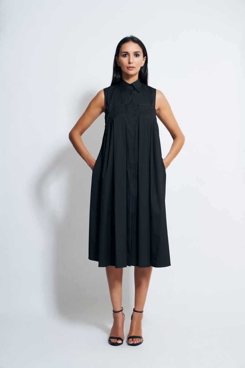 HIND COTTON DRESS | BLACK