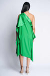 TATUM SILK DRESS XO | GREEN