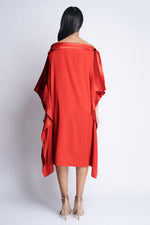 TATUM SILK DRESS | RED