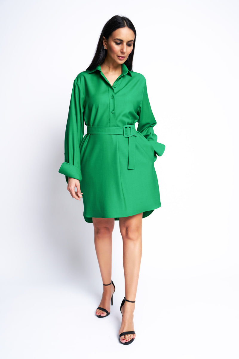 DRESS VERONA | BRIGHT GREEN