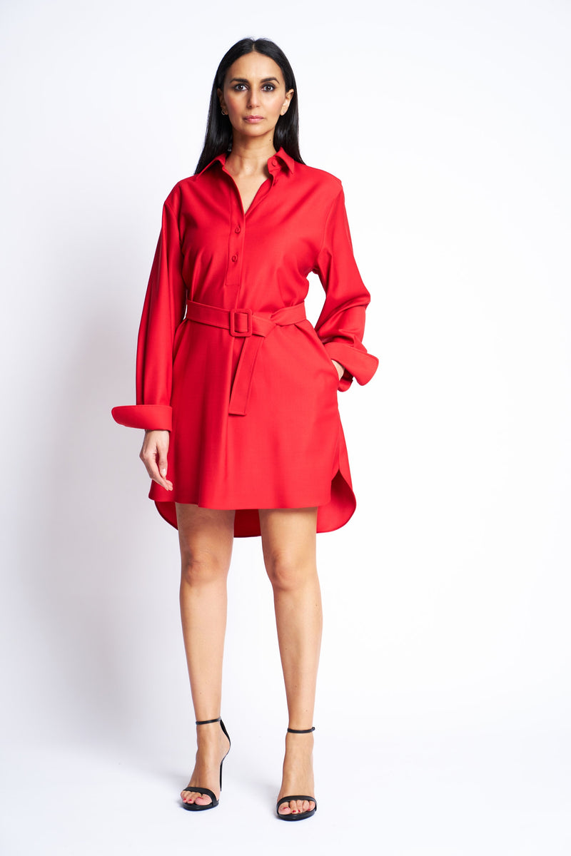 DRESS VERONA | BRIGHT RED