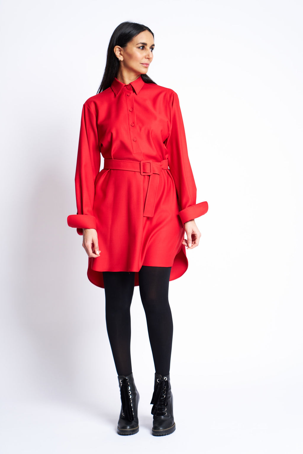 DRESS VERONA | BRIGHT RED