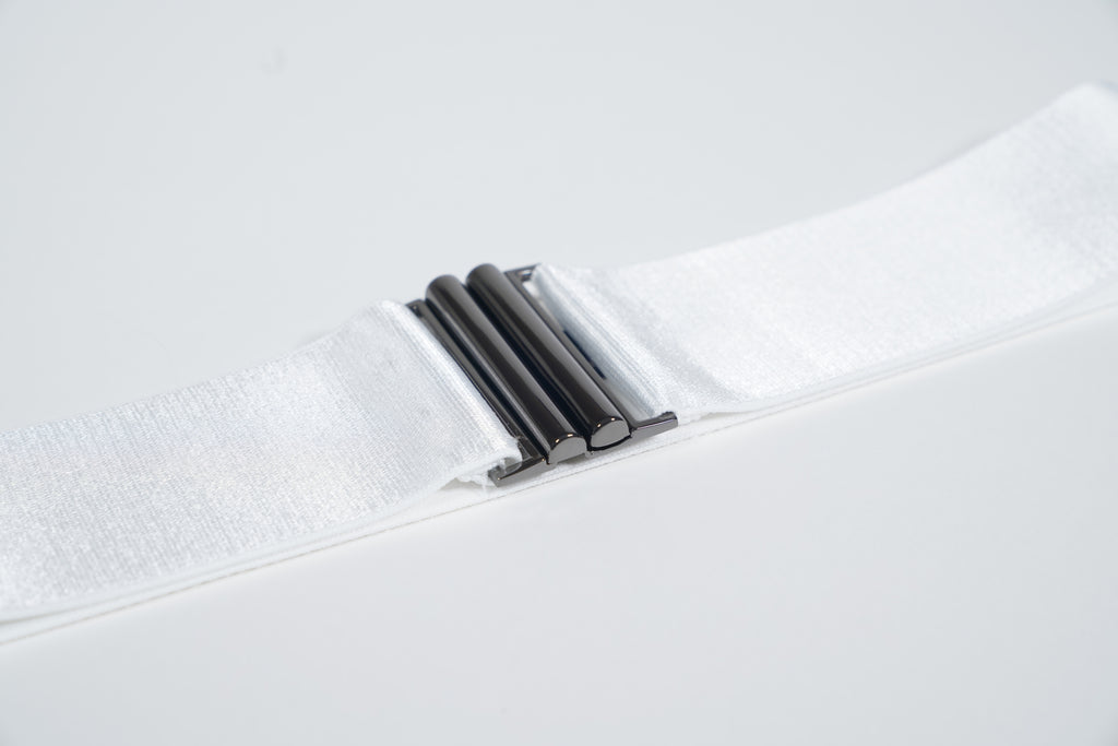 ELASTIC WAIST BELT | IVORY