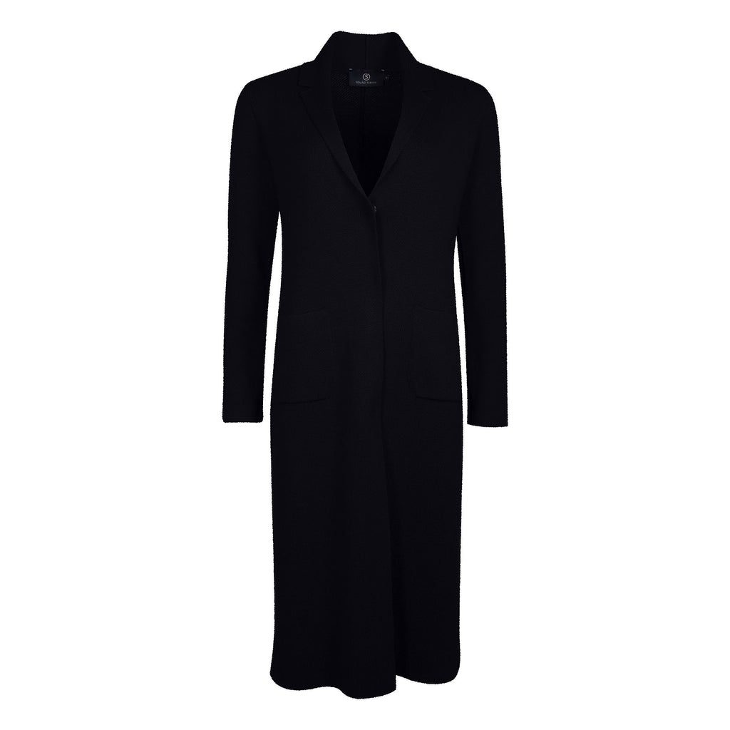 LORA MERINO WOOL JACKET | BLUE BLACK