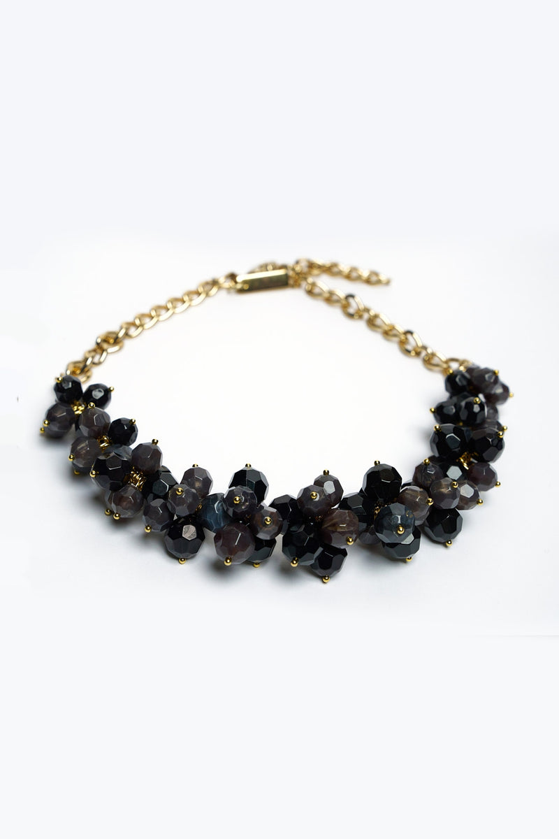 NECKLACE BLACK BERRY | BLACK