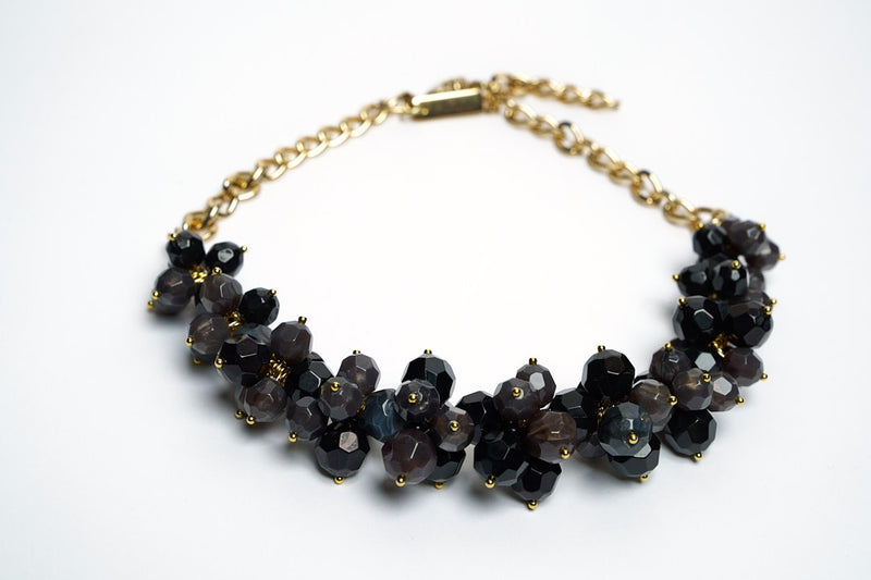 NECKLACE BLACK BERRY | BLACK