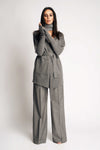 BIRKIN COOL WOOL PANTS GREY | GREY MELANGE