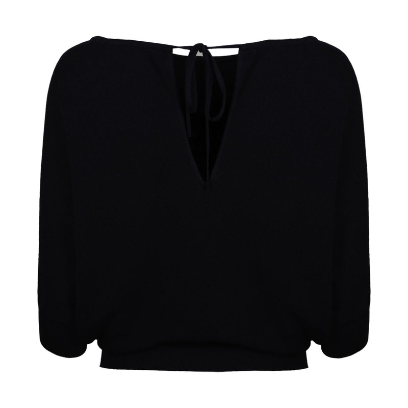 BO MERINO WOOL PULL | BLUE BLACK