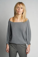 BO MERINO WOOL PULL | GREY MELANGE