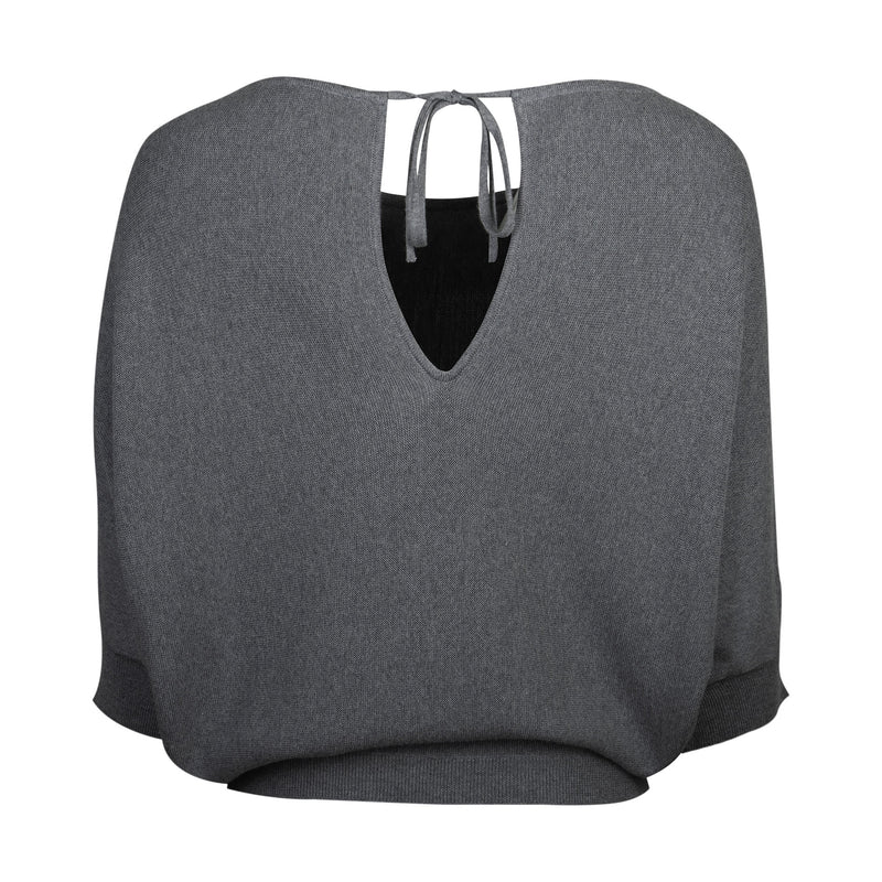 BO MERINO WOOL PULL | GREY MELANGE