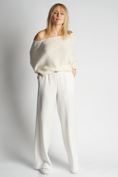 BO MERINO WOOL PULL | IVORY