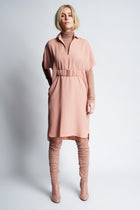 SARITA  DRESS + ELASTIC BELT | SKIN