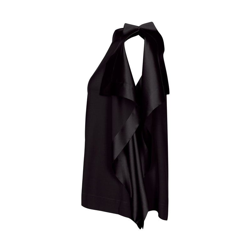 DAKOTA SILK TOP  M | BLACK