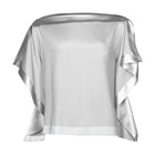 DAKOTA SILK TOP XO | LIGHT GREY