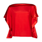 DAKOTA SILK TOP  M | RED
