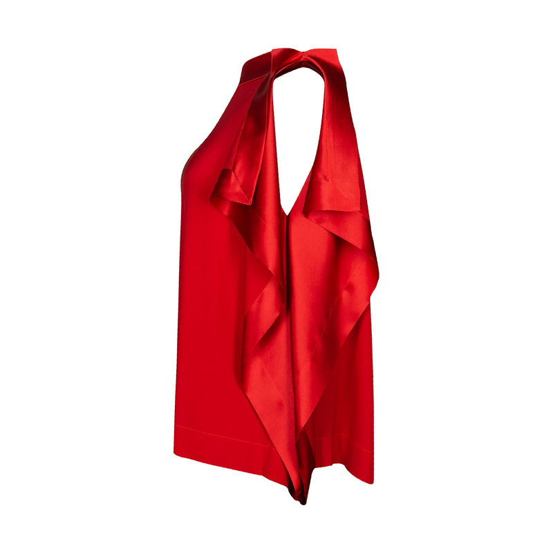 DAKOTA SILK TOP  M | RED