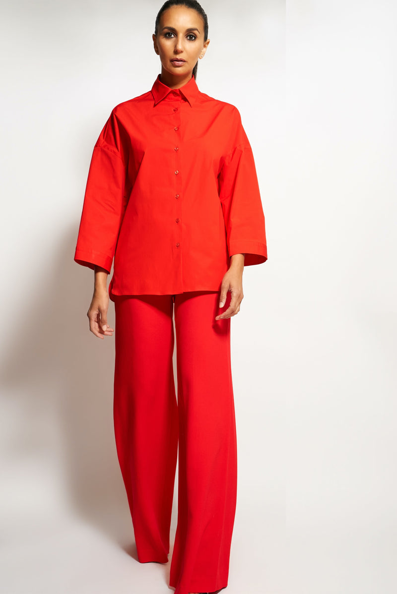PANTS SILKY XO | BRIGHT RED