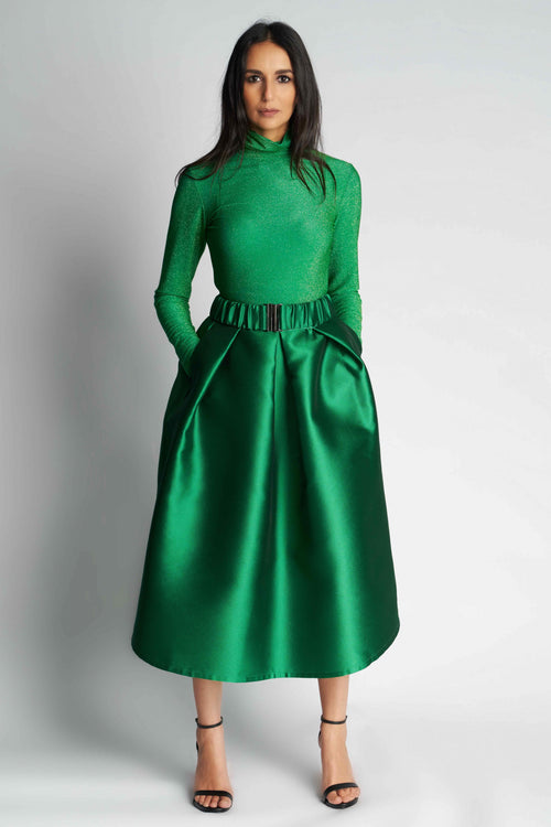 SAAR SKIRT STRUCTURE XO | GREEN