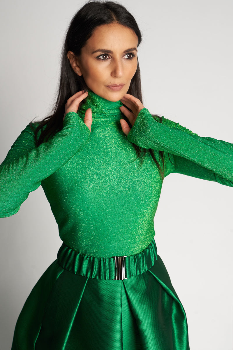 SOUL TURTLENECK SPARKLE XO | GREEN