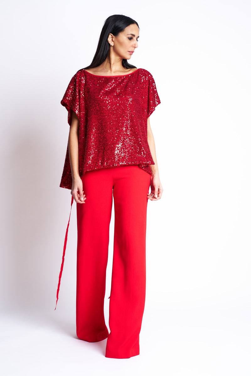 PANTS SILKY | BRIGHT RED