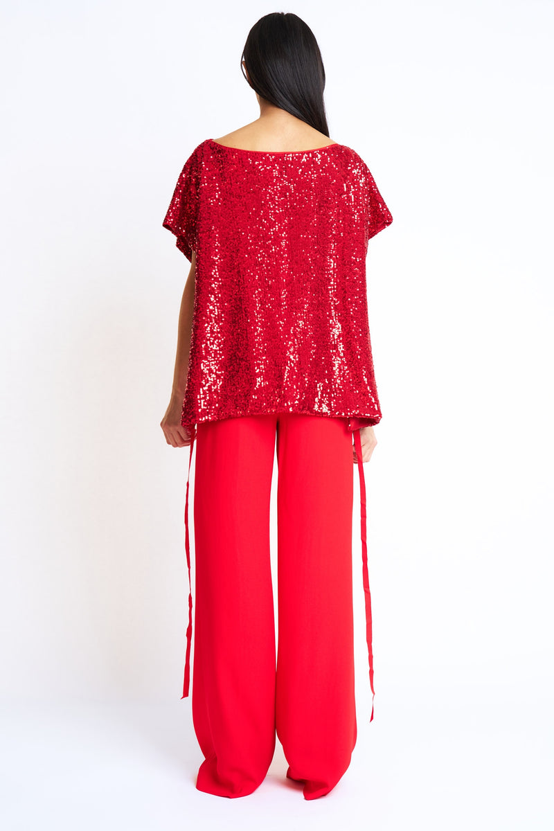 PANTS SILKY | BRIGHT RED