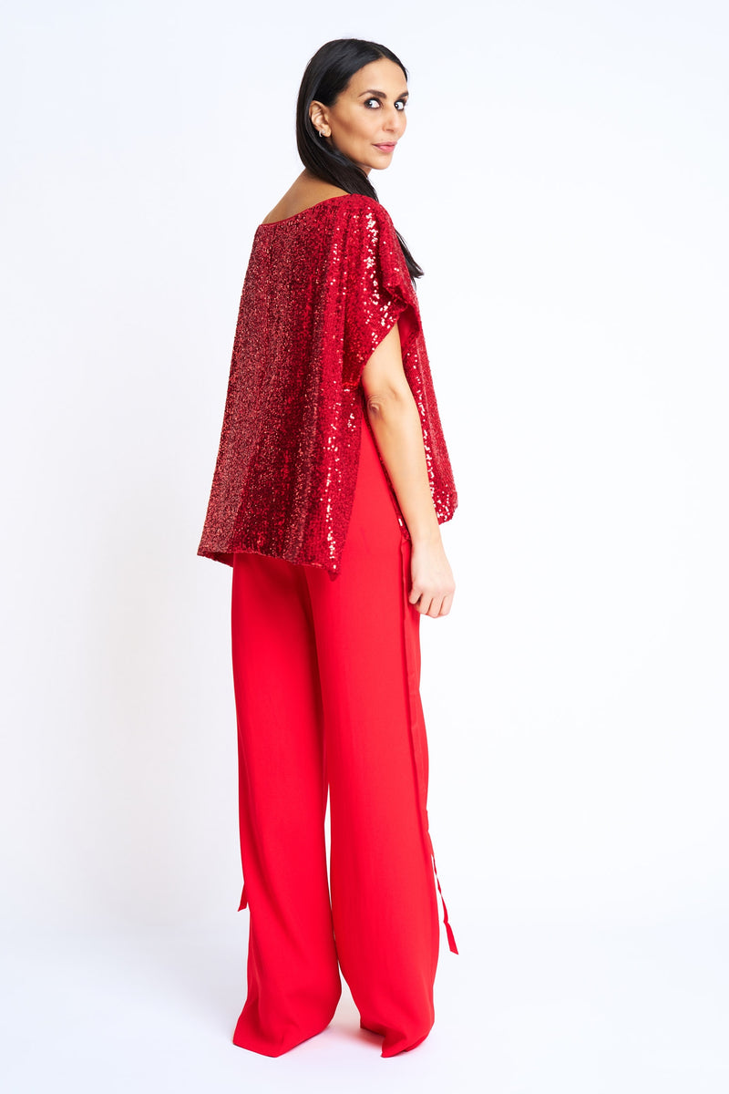 PANTS SILKY | BRIGHT RED
