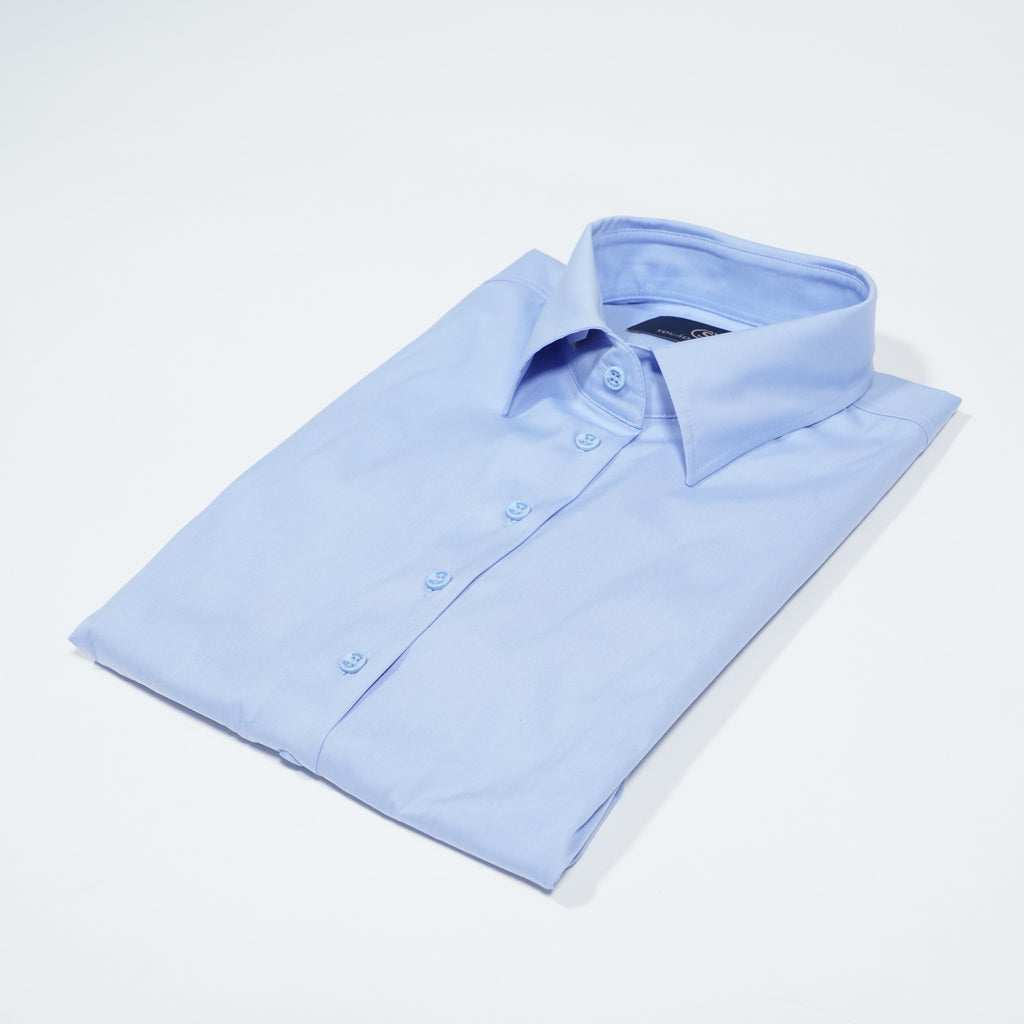 NINA COTTON SHIRT XO | LIGHT BLUE