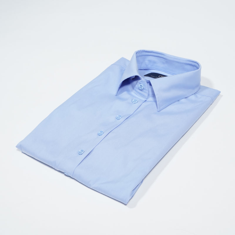 NINA COTTON SHIRT XO | LIGHT BLUE