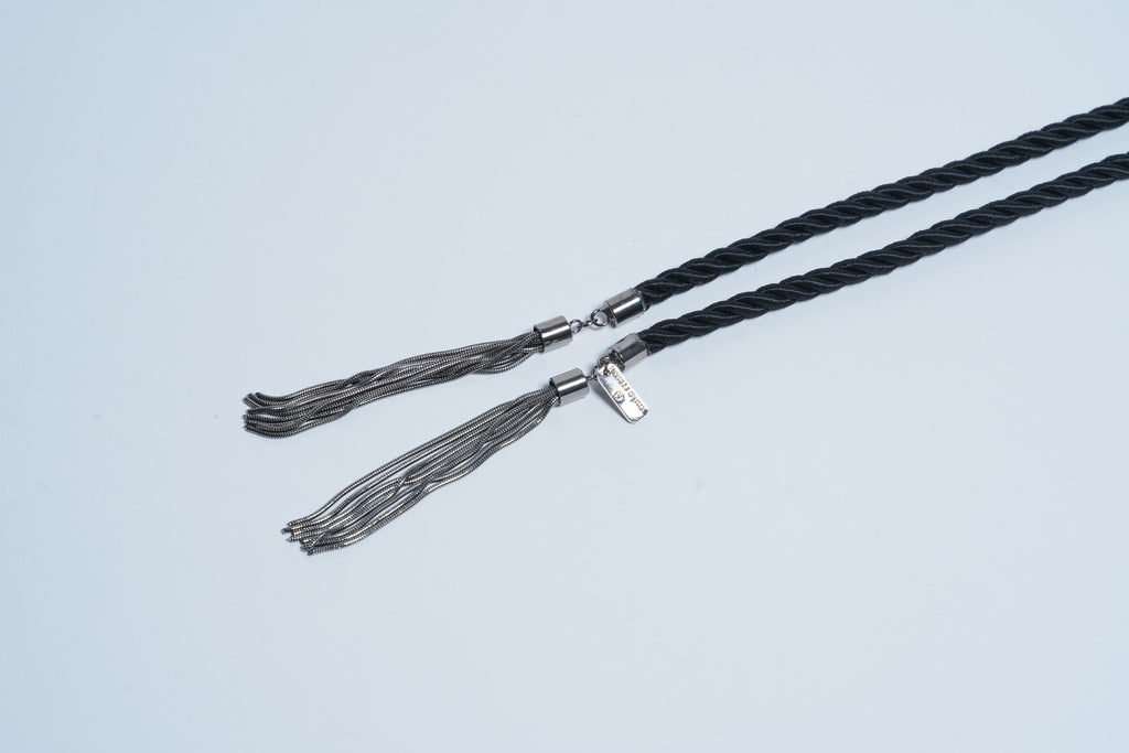 CORD TASSEL BELT | BLACK