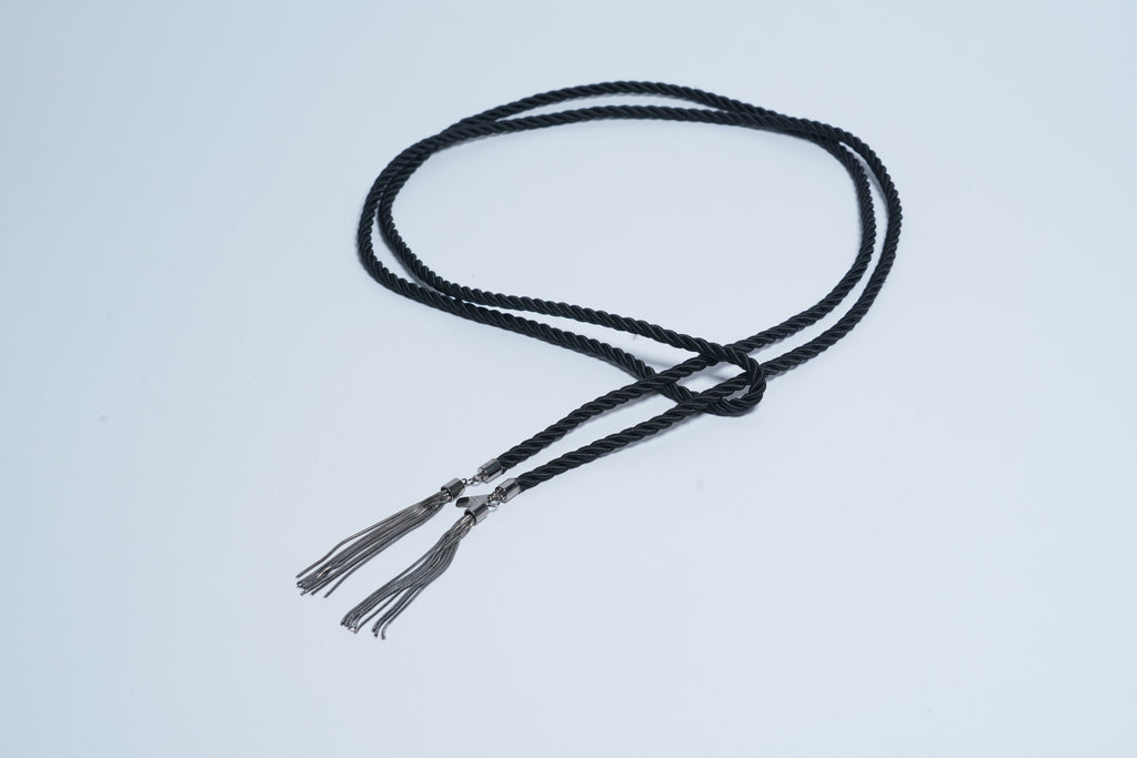 CORD TASSEL BELT | BLACK