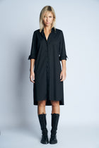 IRIS COTTON DRESS | BLACK