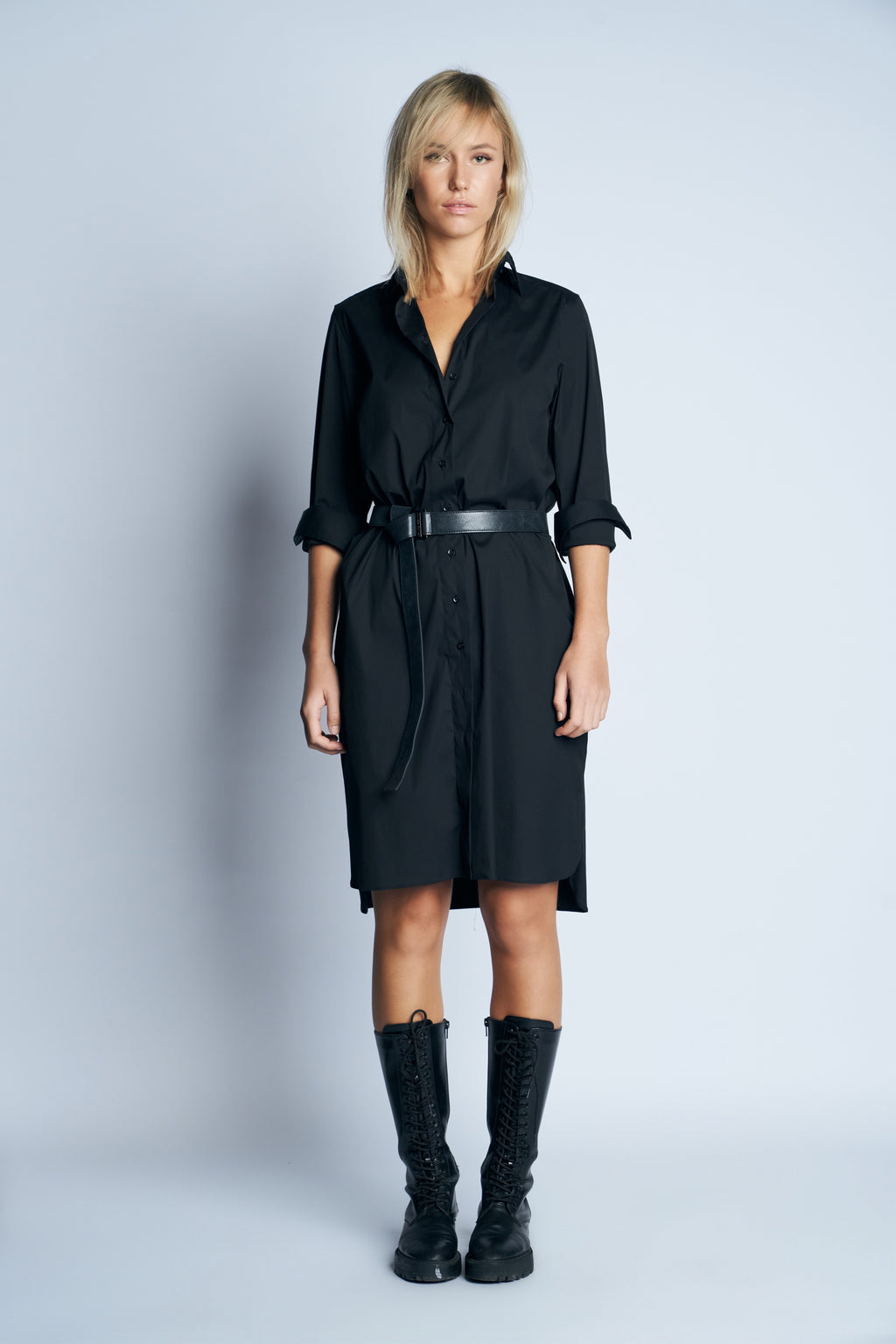 IRIS COTTON DRESS | BLACK