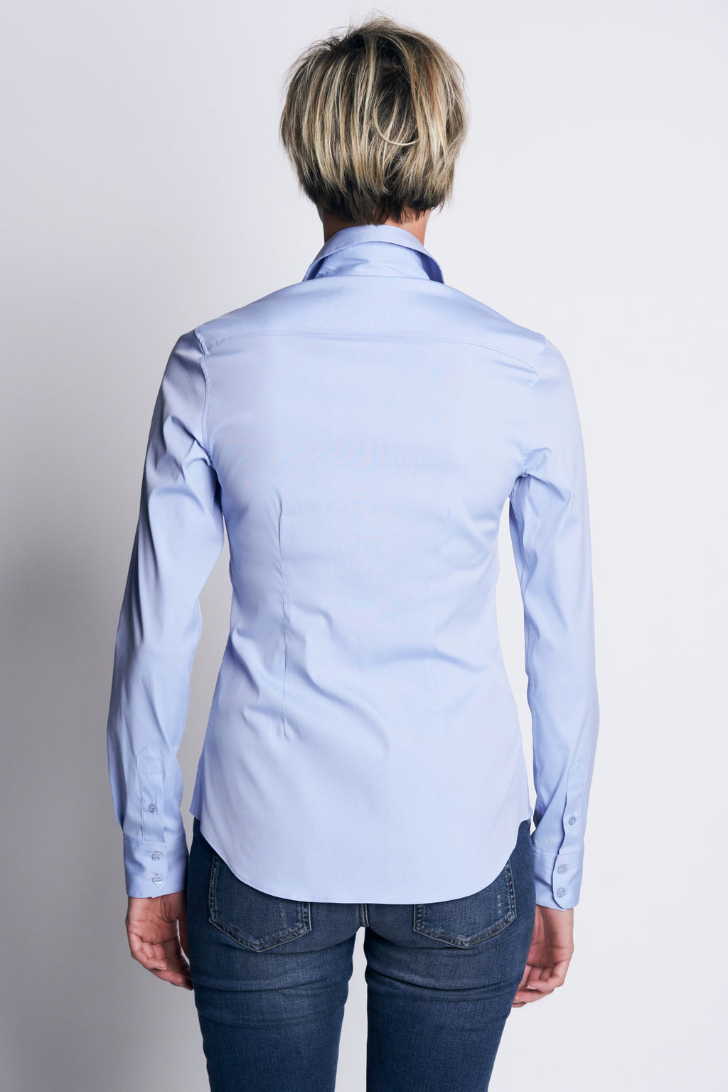 NINA COTTON SHIRT XO | LIGHT BLUE
