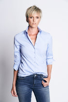 NINA COTTON SHIRT XO | LIGHT BLUE