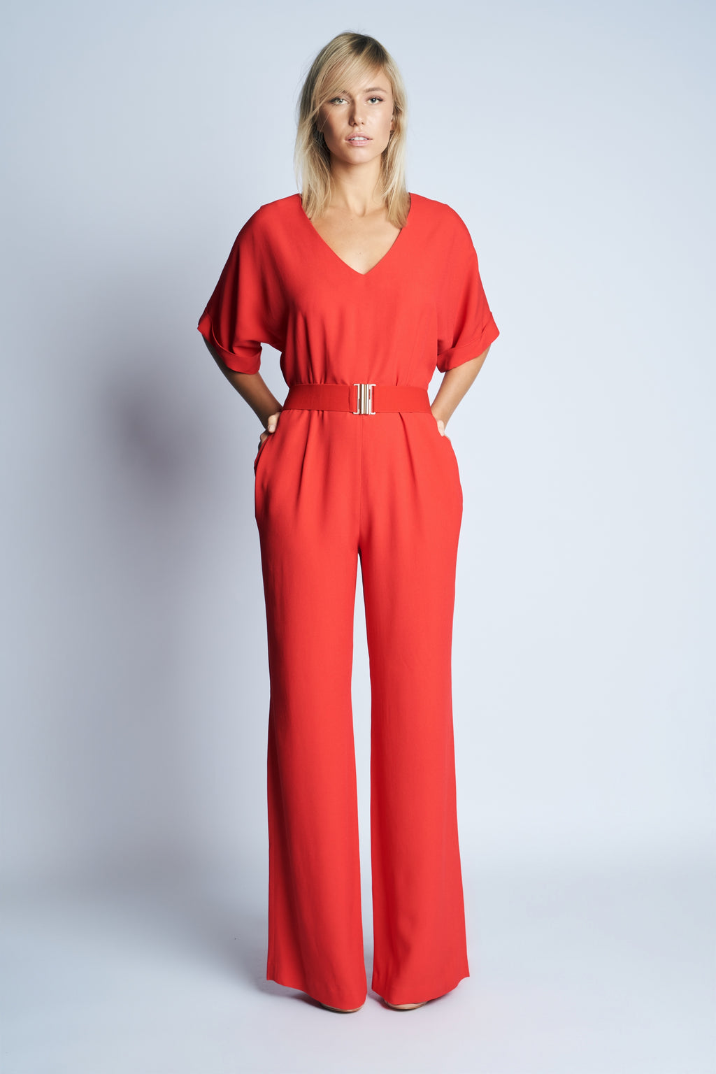 BELLA JUMPSUIT | BRIGHT RED