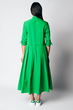 NANA DRESS COTTON | BRIGHT GREEN