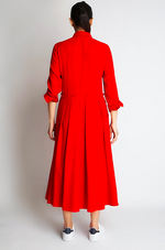 NANA SILK DRESS | RED