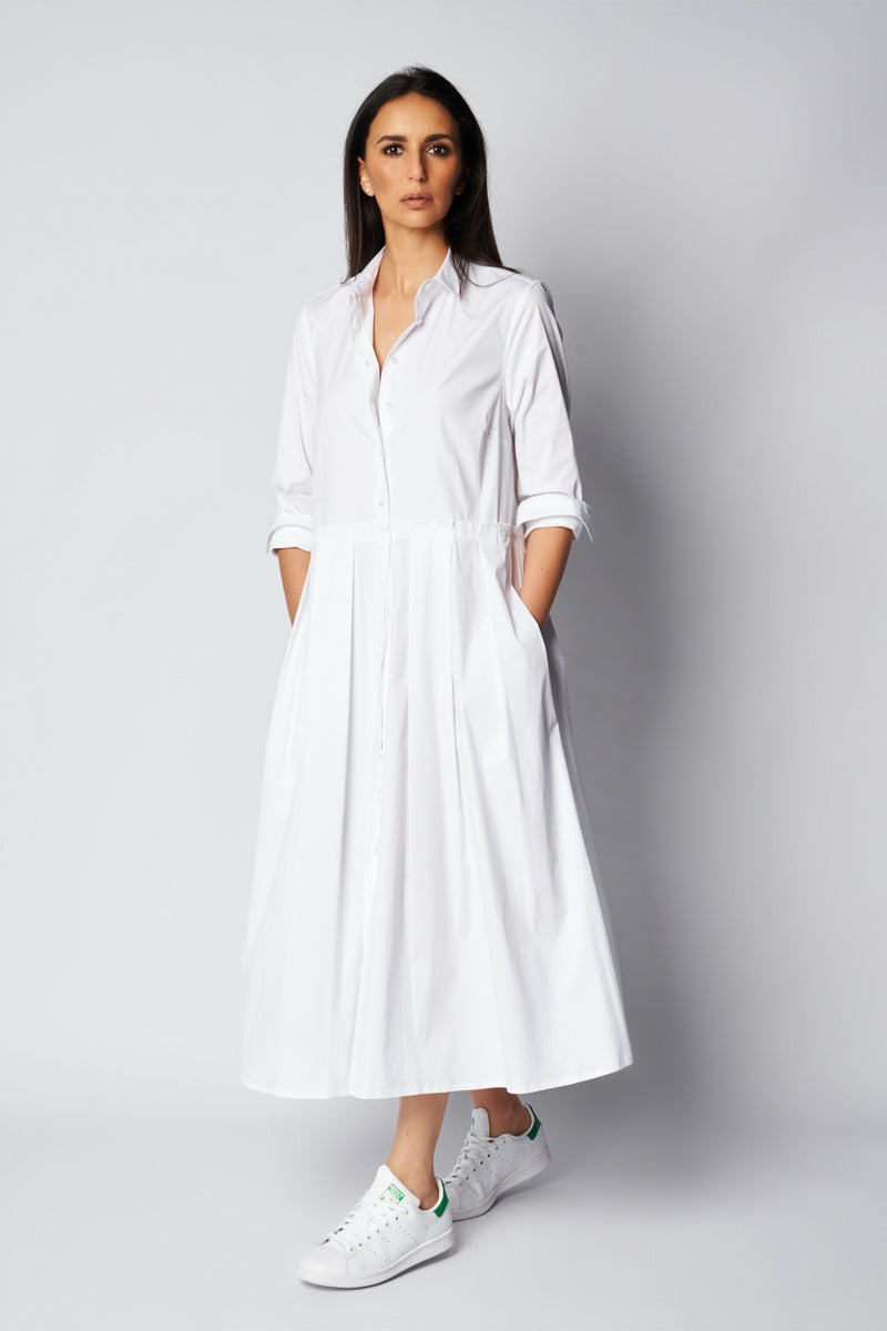 NANA DRESS COTTON | WHITE