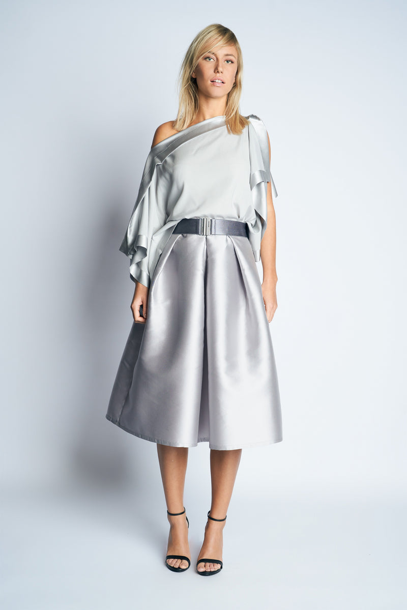 SAAR SKIRT B | LIGHT GREY